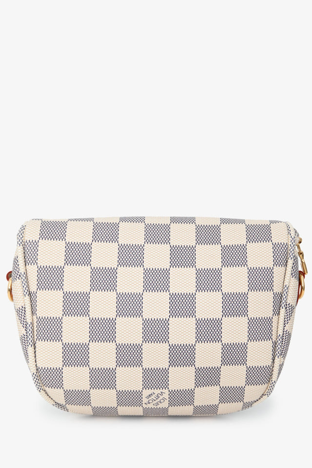 Louis Vuitton Damier Azur Mini Bum Bag With Chain