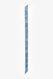 Louis Vuitton Blue/White Silk Logo Twilly