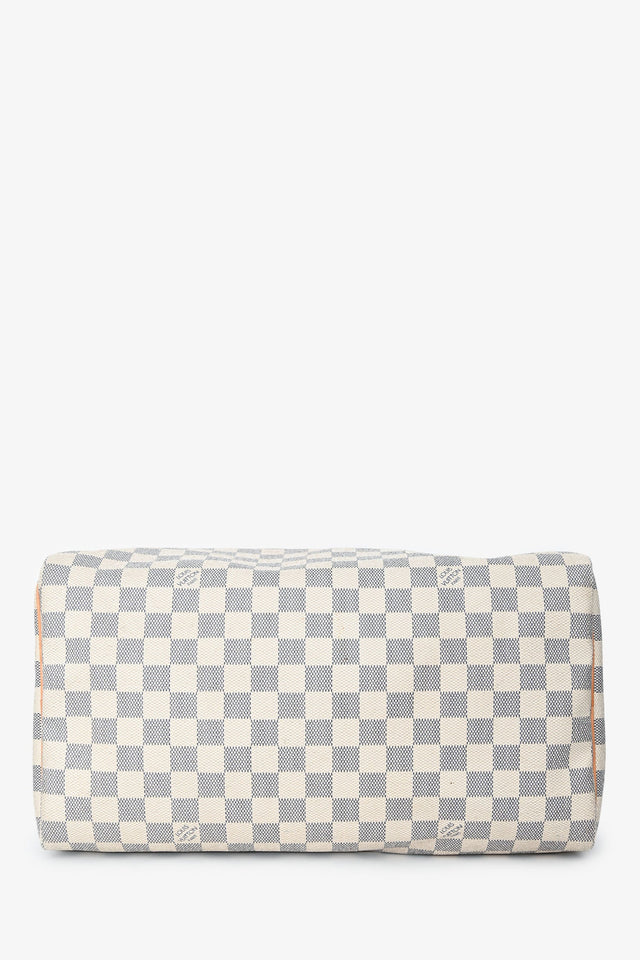 Louis Vuitton Damier Azur Speedy 35 Top Handle Bag