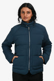 Hermes Sellier Blue Reversible Light Down Jacket Size S