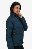 Hermes Sellier Blue Reversible Light Down Jacket Size S
