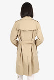 Burberry Brown 'Kensington' Midi Trench Coat Size 14 With Belt