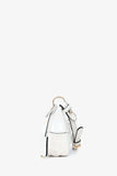 Prada White Leather 'Re-Edition 2002' Medium Shoulder Bag with Chain