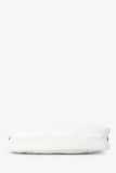 Prada White Leather 'Re-Edition 2002' Medium Shoulder Bag with Chain