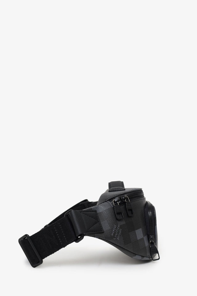 Louis Vuitton 2024 Black Damoflage Rush Bum Bag