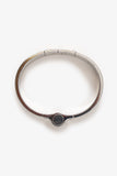 Hermes Silver Toned/White Enamel Charnière Hinged Bracelet