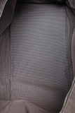 Hermes Vintage Grey Canvas Toile Herline TGM Travel Bag