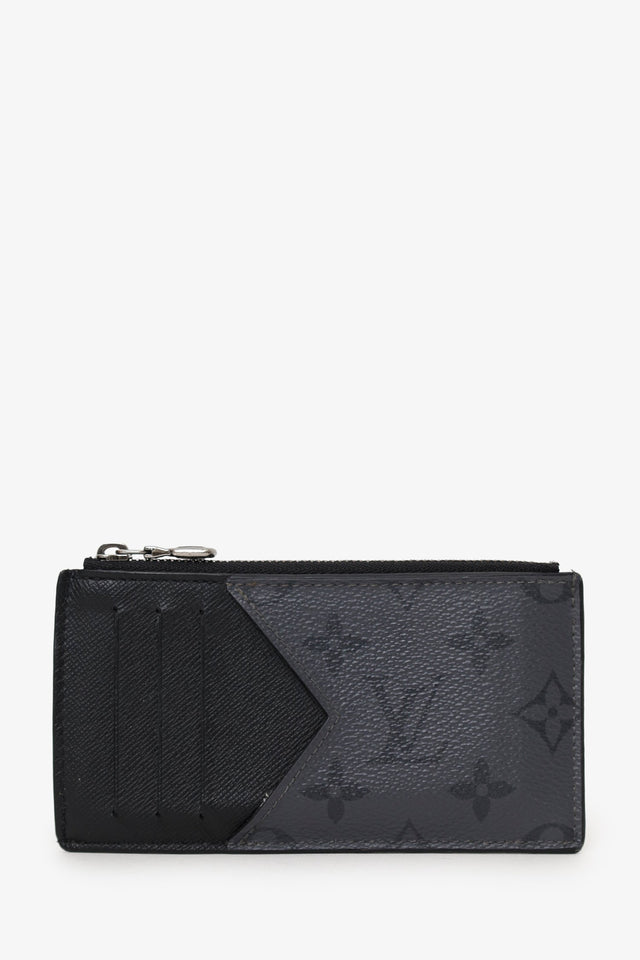 Louis Vuitton Black Reverse Monogram Eclipse Canvas Coin  Holder