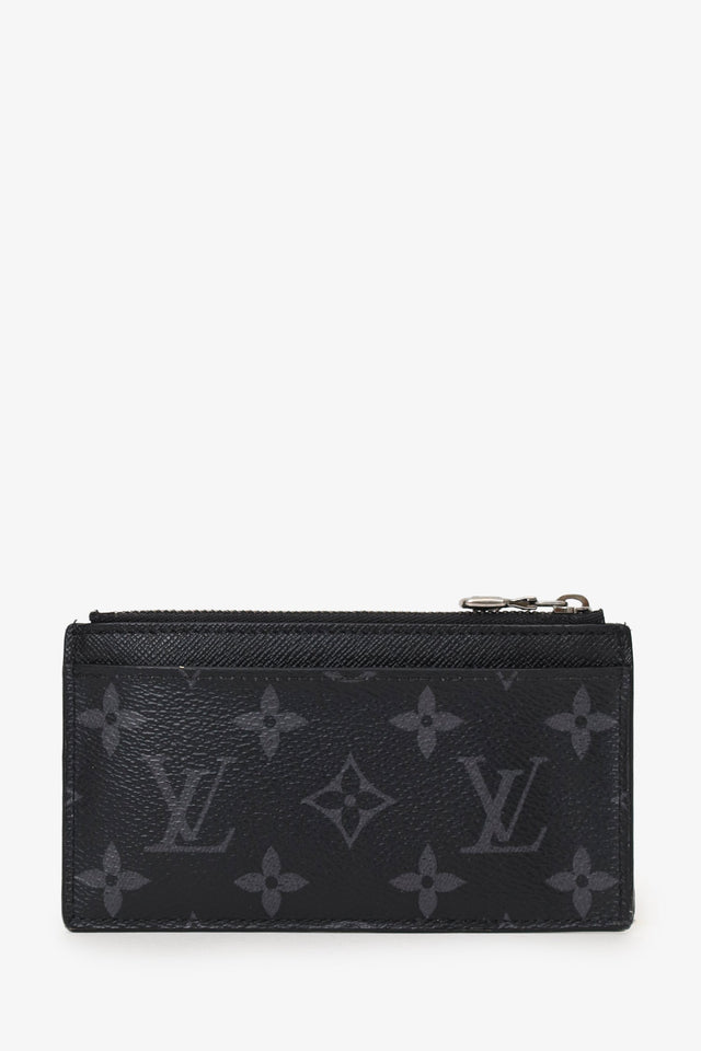 Louis Vuitton Black Reverse Monogram Eclipse Canvas Coin  Holder