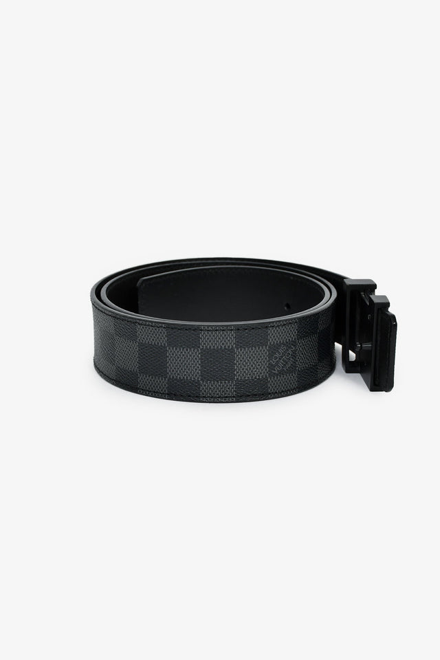 Louis Vuitton Damier Graphite LV Initiales Belt Size 85