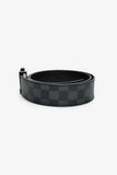 Louis Vuitton Damier Graphite LV Initiales Belt Size 85