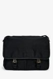 Prada Black Tessuto Flap Messenger Bag
