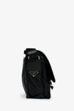 Prada Black Tessuto Flap Messenger Bag