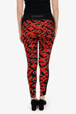 Louis Vuitton X Urs Fischer Red/Black Printed Jersey Leggings Size 36