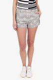 Louis Vuitton Grey/Black Jumbo Monogram Mini Shorts Size 36