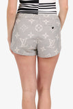 Louis Vuitton Grey/Black Jumbo Monogram Mini Shorts Size 36