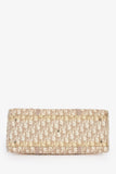 Christian Dior 2005 Beige/White Coated Canvas Diorissimo Romantique Shoulder Bag
