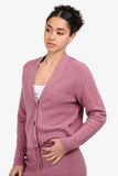 Hermes Mauve Purple Wool H Knit igan Size 34