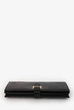 Hermes 2017 Black Alligator Shiny Leather Bearn Classique Wallet