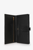 Hermes 2017 Black Alligator Shiny Leather Bearn Classique Wallet