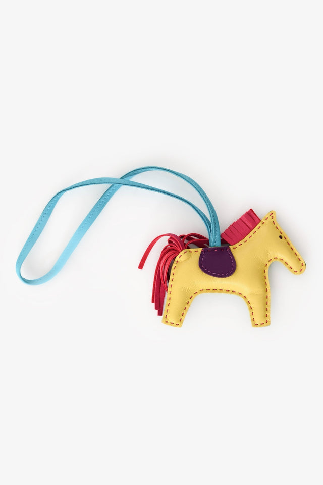 Hermes Yellow/Green Multicolour Rodeo PM Charm