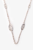 Hermes Sterling Silver Farandole Long Necklace 160