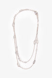 Hermes Sterling Silver Farandole Long Necklace 160