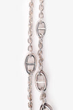 Hermes Sterling Silver Farandole Long Necklace 160