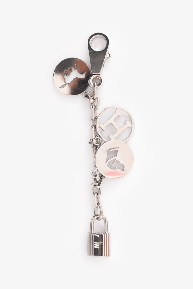 Hermes Silver Tone Metal 4 Amulet Bag Charm