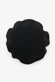 Christian Dior Black Wool CD Embroidered Beret Hat Size T4