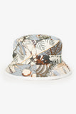 Hermes White Foliate Patterned Bucket Hat Size 56