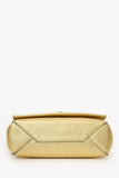 Louis Vuitton 2017 Gold Metallic Taurillon Leather 'LockMe' BB Chain Bag with Strap