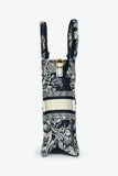 Christian Dior Navy/Cream 'Toile de Jouy' Vertical Mini Book Tote