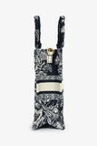 Christian Dior Navy/Cream 'Toile de Jouy' Vertical Mini Book Tote