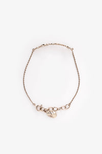 Christian Dior Gold Tone Logo Bracelet