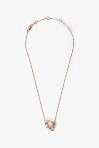 Christian Dior Gold Tone 'Dior' Necklace