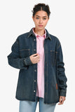 Christian Dior 2021 Blue Denim '1947' Patch Jacket Size 38