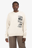 Christian Dior Cream Wool Graphic Crewneck Sweater Size XL