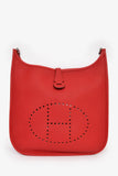Hermes 2019 Rouge Piment Clemence Evelyne III 29 with Strap