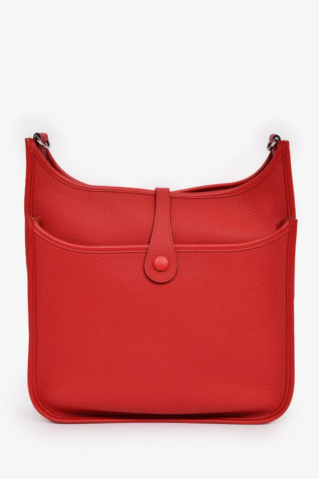 Hermes 2019 Rouge Piment Clemence Evelyne III 29 with Strap
