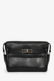 Hermes 2025 Black Leather Kelly PM Messenger Bag