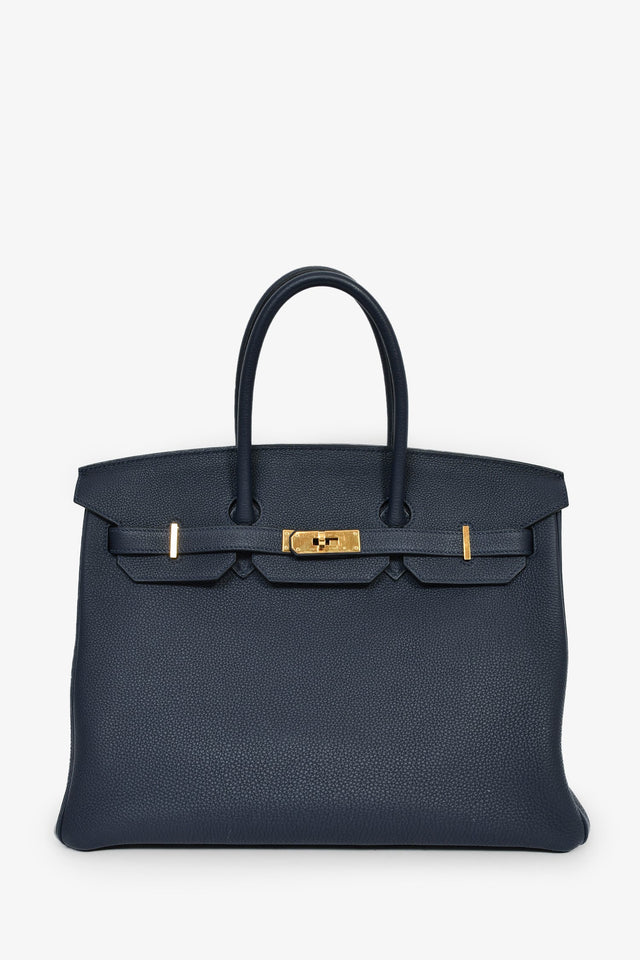 Hermes 2017 Blue Nuit Togo Leather Birkin 35
