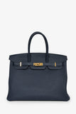Hermes 2017 Blue Nuit Togo Leather Birkin 35