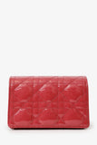 Christian Dior 2021 Pink Patent Leather Nano Lady Dior Chain Pouch
