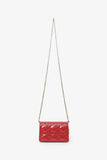 Christian Dior 2021 Pink Patent Leather Nano Lady Dior Chain Pouch