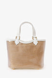 Louis Vuitton Vintage Beige/White Terry Cloth Mini Lagoon Tote Bag
