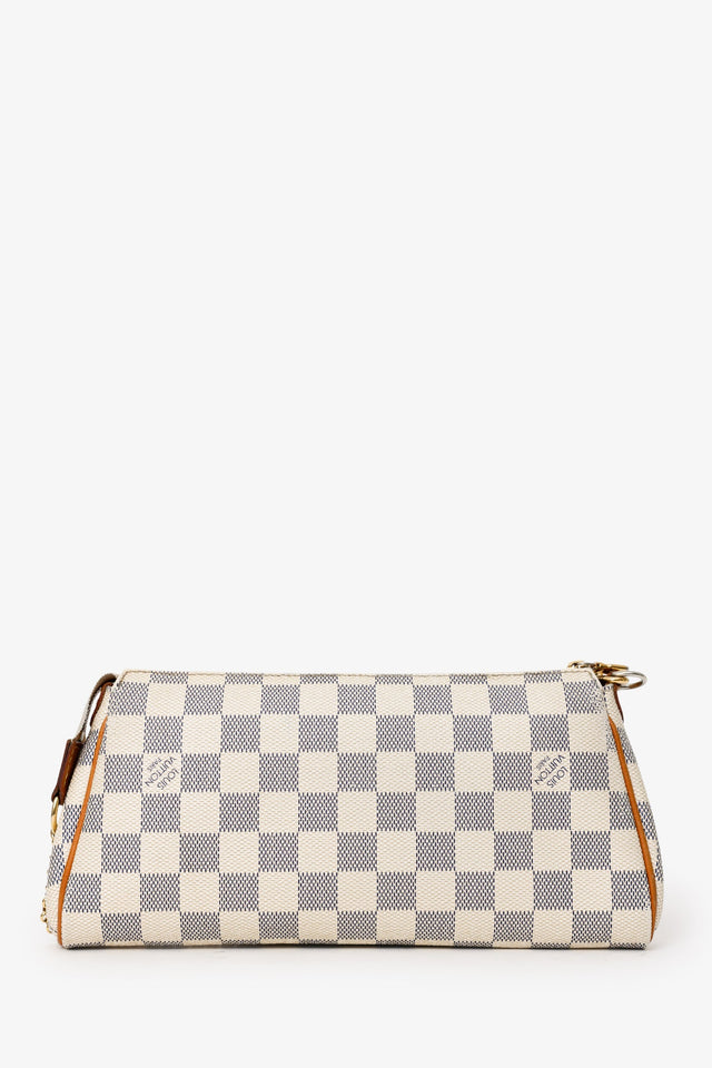 Louis Vuitton 2012 Damier Azur Pochette Eva Chain Shoulder Bag With Strap