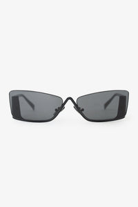 Prada Black SPR 59Z Runaway Shield Sunglasses