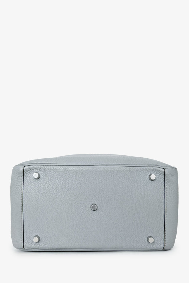 Hermes 2015 Light Grey Clemence Leather Lindy 30