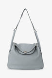 Hermes 2015 Light Grey Clemence Leather Lindy 30